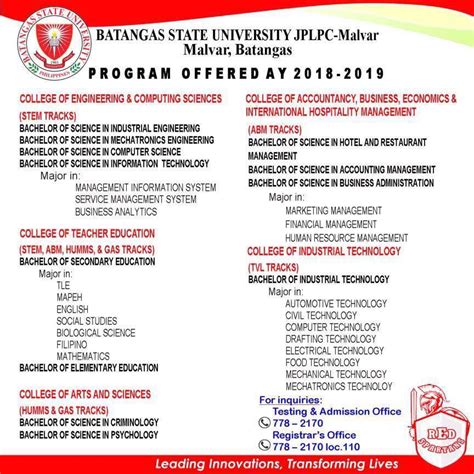 bsu malvar courses offered